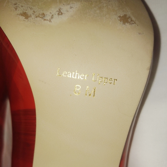 JRenee vintage pointy black label red heels - Picture 6 of 6